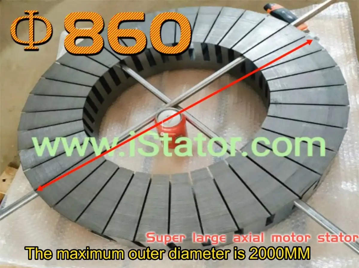 axiale flux stator laminering