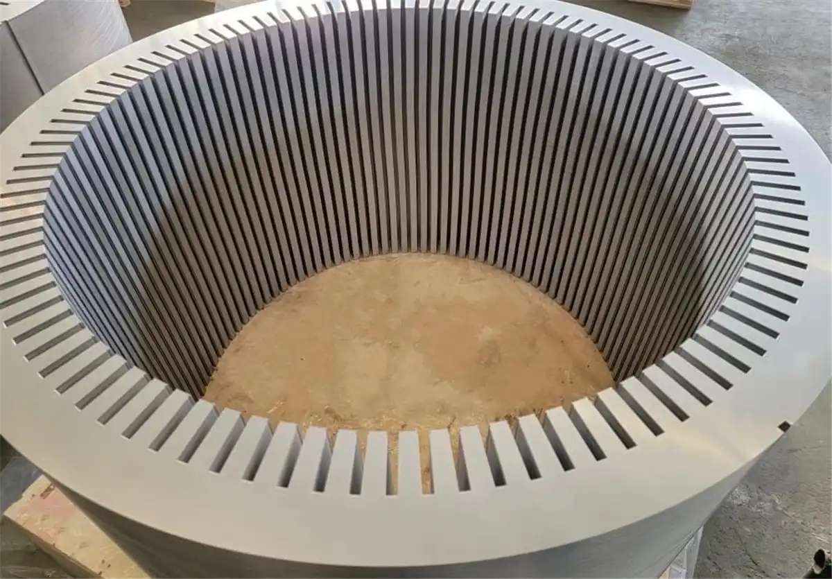 Stator üretimi için yapıştırma epoksisi ile Düşük Demir kayıplı stator laminasyonu