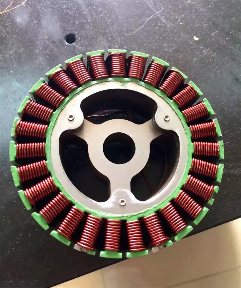 motor stator coil winding